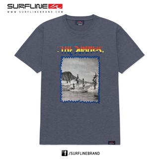 เสื้อยืดชาย Men T-Shirt - SL05150 - สีกรม (Surfline)