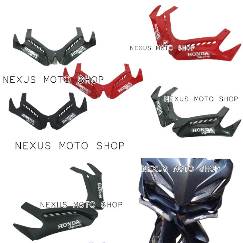 ปีกนกพลาสติก cbr150 k45R winglet cbr150 ปีกหน้าใหม่ cbr150 2021