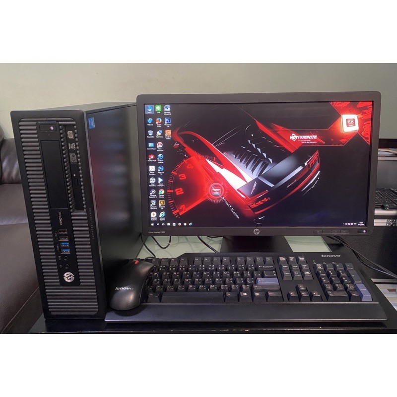 Hp Prodesk 600 G1 Sff I3 4360 จอ Hp Elitedisplay E221 Full Hd ม อสอง Shopee Thailand