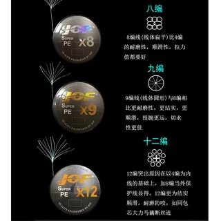 สาย PE JOF x8 รุ่น 100 เมตร สี มัลติคัลเลอร์