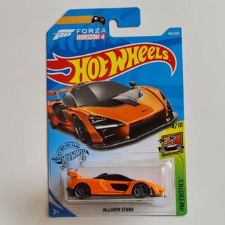 hotwheels McLAREN SENNA รถเหล็ก สีส้ม