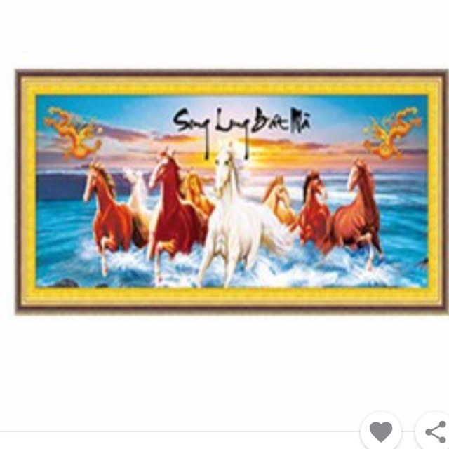 ภาพวาดหิน Song Long Bat Ma DF221 150x65cm