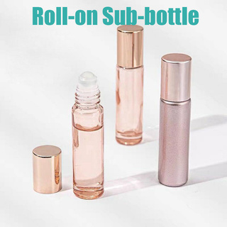 ขวดแก้วเปล่าใส่น้ําหอม Rose Gold Roll On Sub-Bottle [ขวดน้ําหอมเปล่า 5 มล. / 10 มล. พร้อมลูกกลิ้งทนทาน] [ใส่น้ําหอม]