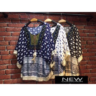 เสื้อลายปักสไตล์โบฮีเมียน