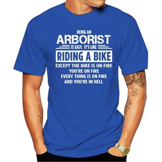 เสื้อยืดผ้าฝ้ายพิมพ์ลายแฟชั่นเสื้อยืด พิมพ์ลาย Arborist สําหรับผู้ชาย