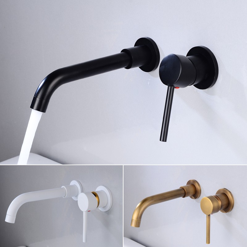 Biggers ก๊อกน้ำติดผนังห้องน้ำอ่างล้างจานก๊อกผสมน้ำร้อนเย็น