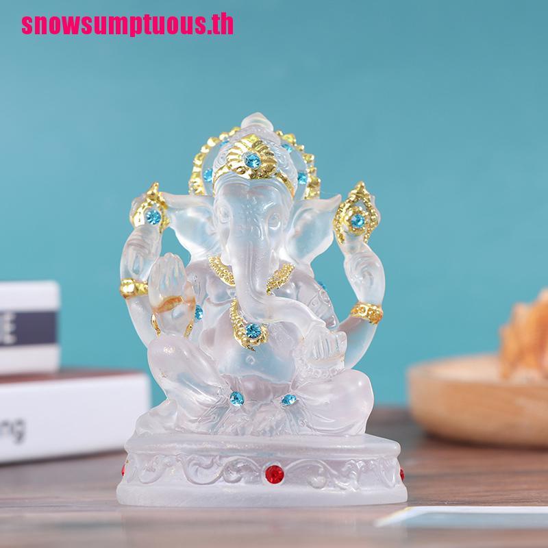 (snow & Th) ฟิกเกอร์เรซิ่น รูปปั้นพระพิฆเนศ ช้าง ความสําเร็จ