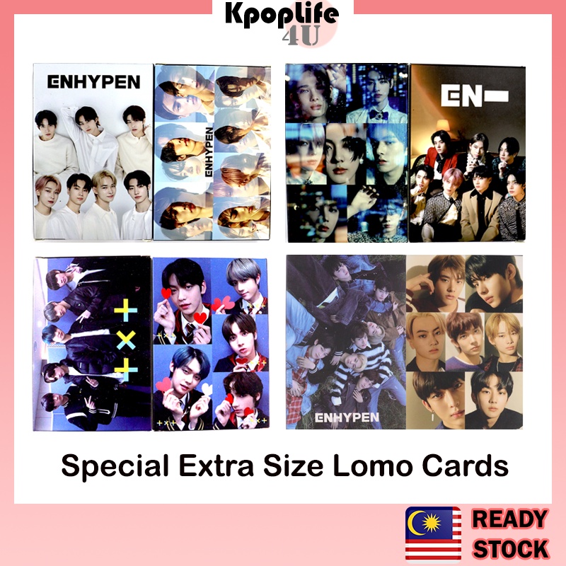 Idle NJZ Enha- TXT การ์ดรูปถ่ายขนาดพิเศษ Lomocard (30 ชิ้น) En-hypen TXT Photocard