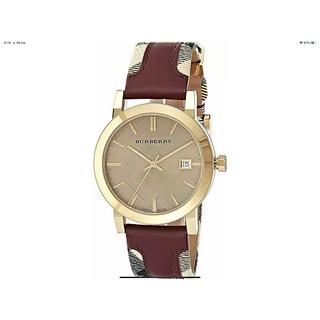 นาฬิกา BURBERRY WOMENS BU9017 LARGE CHECK SWISS QUARTZ พร้อมกล่อง (ใหม่)