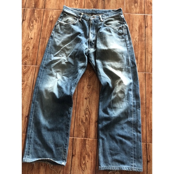 กางเกงยีนส์ EDWIN 505ริมแดง JAPANเอว32”