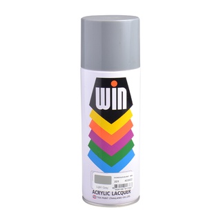 ✨นาทีทอง✨ สีสเปรย์อเนกประสงค์ WIN รุ่น #221 ขนาด 400 ซีซี สีเทาอ่อน 🚚พิเศษ!!✅