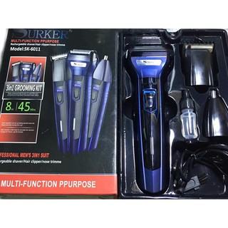 Kemei Hair and Nose Clippers Trimmer 3 in 1 ปัตตาเลี่ยนตัดผม ตัดขนจมูก โกนหนวด