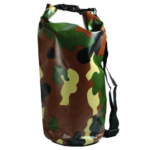 Shop888mall กระเป๋าผ้าใบกันน้ำ ไซส์ 10L  (ลายทหาร)