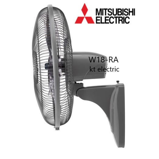 MITSUBISHI พัดลมติดผนัง 18 นิ้ว W18-GA / พัดลมติดผนัง 18 นิ้ว แบบรีโมทคอนโทรล W18-RA สีเทา / สีขาว รูปที่ 4