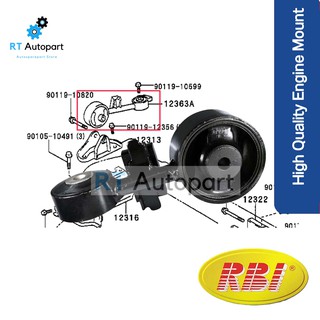 RBI แท่นเครื่องประคองฝั่งขวา (1ตัว) Toyota Camry ACV40 ACV41 ปี07-13 / แท่นเครื่องตัวบน แท่นเครื่องกระดูกหมา แคมรี่