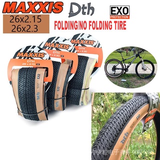 Maxxis Dth ยางล้อรถจักรยาน 26 26*2.3 26*2.15 สีเบจ สไตล์เรโทร สําหรับรถจักรยานเสือภูเขา