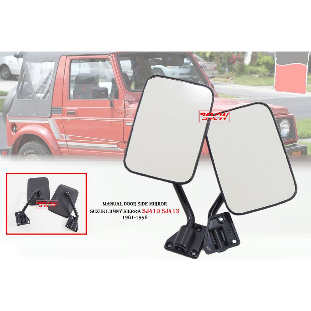 คู่มือกระจกมองข้างประตู Fit สําหรับ Suzuki Jimny Sierra SJ410 SJ413 Holden Drover 1981-1998 ใหม่