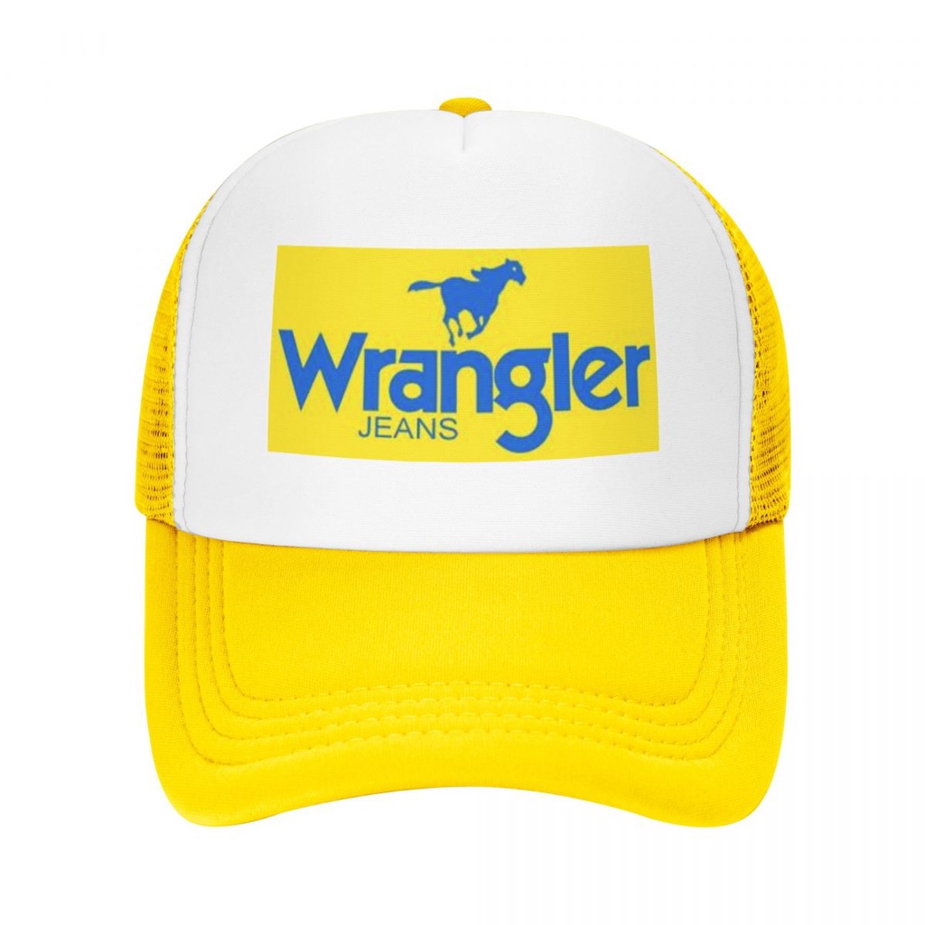 Wrangler (3) หมวกเบสบอล ผ้าตาข่าย ปรับระดับได้ สําหรับผู้ชาย และผู้หญิง