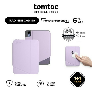 Tomtoc เคสแนวตั้ง แบบพับได้ สําหรับ iPad Mini 6 2021