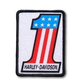 PATCH HARLEY-DAVIDSON #1 Logo Small Iron-On Patch