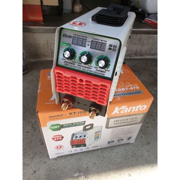 kanto#ตู้เชื่อมอิเวอร์เตอร์ KT-IGBT475#รุ่นใหม่ล่าสุดมีปั่มปรับ3ปุ่ม รับประกัน1ปี
