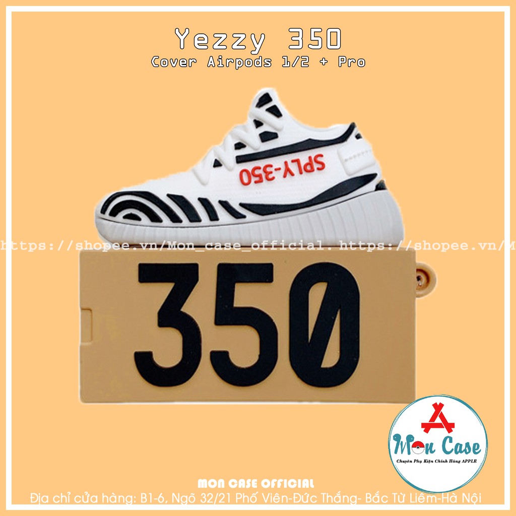 [HOT] Airpod 1/2/Pro Case Yezzy 350 Sneaker - วัสดุซิลิโคนป้องกันคราบ