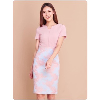 Basic Nice TwoTone Pastal Dress