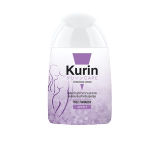 Kurin care feminine wash ph3.8 เจลทำความสะอาดจุดซ่อนเร้นสำหรับผู้หญิง สูตรสำหรับผิวแห้ง (100 มล.)