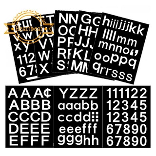 8 Sheets Self-Adhesive Vinyl Letters Numbers Kit, Mailbox Numbers Sticker for Mailbox,Signs,Window,Cars,Address Number