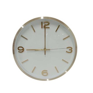 นาฬิกาแขวนผนังอะลูมิเนียม BEADY รุ่น EG7764G-BM58A-GD ขนาด 30 x 30 x 4.3 ซม. สีทอง Wall Clocks แชร์: