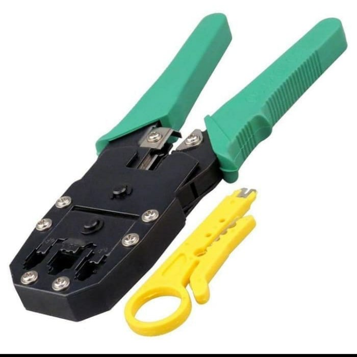 เครื่องมือจีบ RJ45 RJ11 CRIMPING คีมเครื่องมือ RJ 45