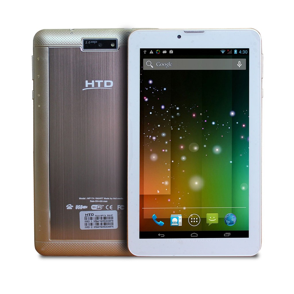 HTD 17A SMART แท็บเล็ตโทรได้ จอ 7 นิ้ว 3G 2 ซิม Ram 1 GB/ Rom 8GB (คละสี/เลือกสีไม่ได้)