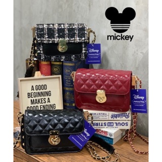 💕 Mickey Mouse STUD DETAIL PUSH LOCK BAG