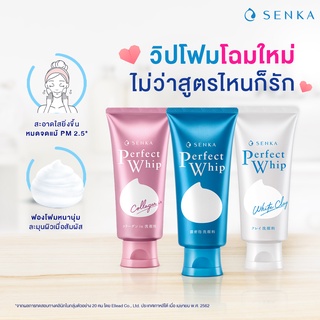 [โฉมใหม่] SENKA by Shiseido เซนกะ เพอร์เฟ็ค วิป เฟรช 120 กรัม วิปโฟม ผิวหน้าเด้ง ดูอ่อนกว่าวัยด้วยกลิ่นหอมอ่อนๆของดอกไม้