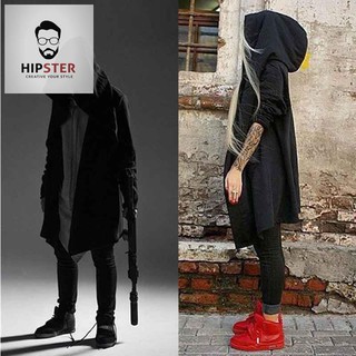 เสื้อคลุมพ่อมดสีเข้มราคาถูกเสื้อคลุมตัวยาวปานกลางเสื้อคลุม Assassin s Creed เสื้อคลุมกันลมมีฮู้ดผู้ชายเสื้อคลุ