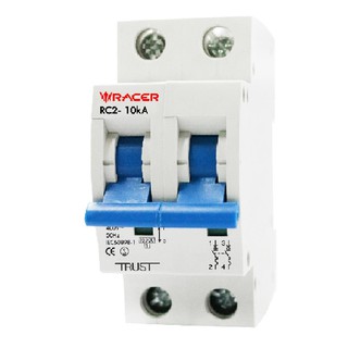 เมนเบรกเกอร์ เมนเบรกเกอร์กันไฟรั่ว/ไฟดูด RACER 50A 2P MAIN BREAKER 50A 8858869060145 RAC