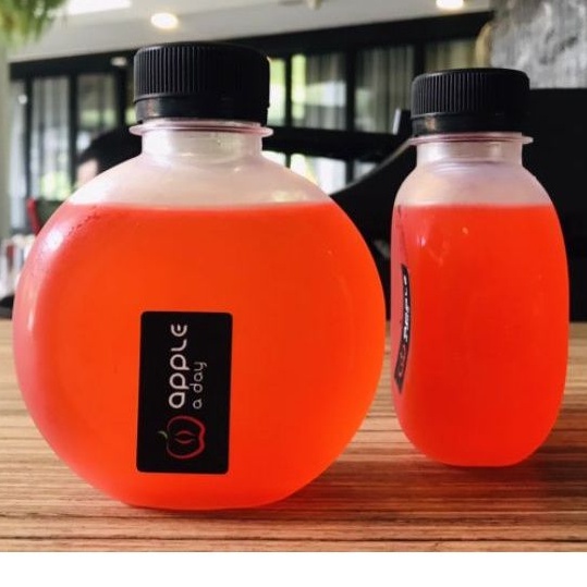 ขวดแบนขนาด180Ml.จำนวน 150 ใบ395บาท(FR180ml)​ คละสีฝาไม่ได้#สินค้าใหม่