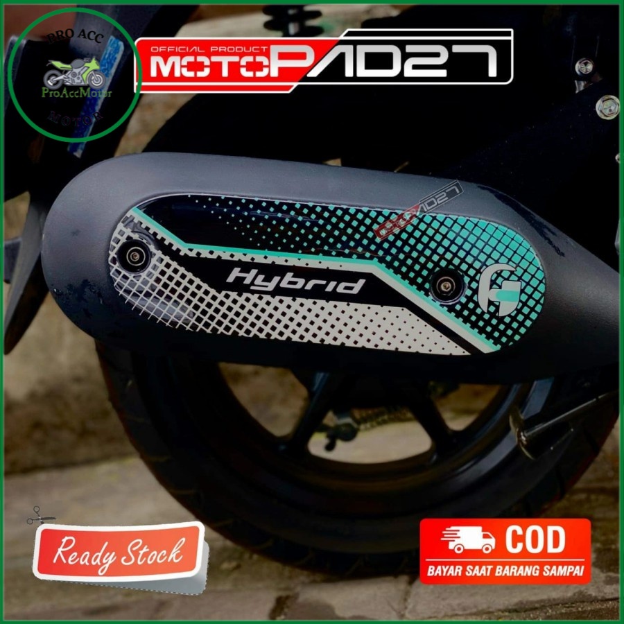 . สติ๊กเกอร์ Fazzio, YAMAHA FAZZIO 125 MOTOPAD27 สติ๊กเกอร์เรซิ่นไอเสีย ป้องกันการซีดจาง