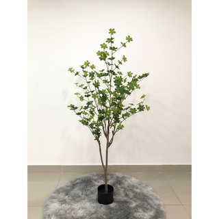 ต้นไม้ปลอมตกแต่งบ้าน ต้นตีนเป็ด 1.5 ม. สวยเสมือนจริง  (ก9)