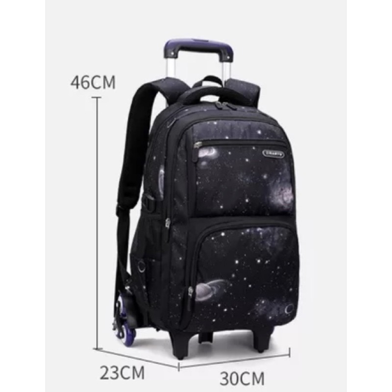 พร้อมส่ง⚡️⚡️กระเป๋านักเรียนล้อลากไต่บันได กระเป๋านักเรียนรุ่น Galaxy 2