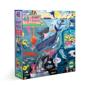 eeBoo - PZWHSE - Wihtin the Sea 48 Pc Giant Puzzle