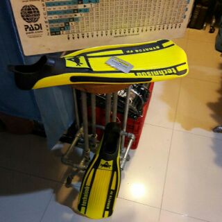 Aqualung TECHNISUB STRATOS HOT LIME 38/39 5-6 FINS ตีนกบ by ครูแว่น frogmangear