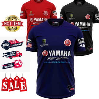 พร้อมส่ง เสื้อยืด BAJU YAMAHA GP 2022 - ส่งฟรีไปรษณีย์