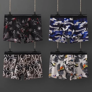 [1PC สีสุ่ม] men's underwear ultra-thin breathable sexy boxer briefs