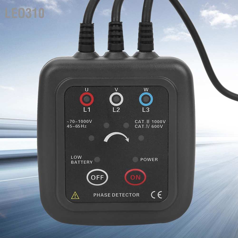 Leo310 AC 70-1000V ETCR1000C Non-Contact Phase Sequence Detector Magnetic Base Meter