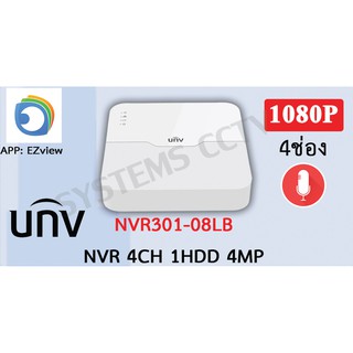 เครื่องบันทึก NVR301-08LB