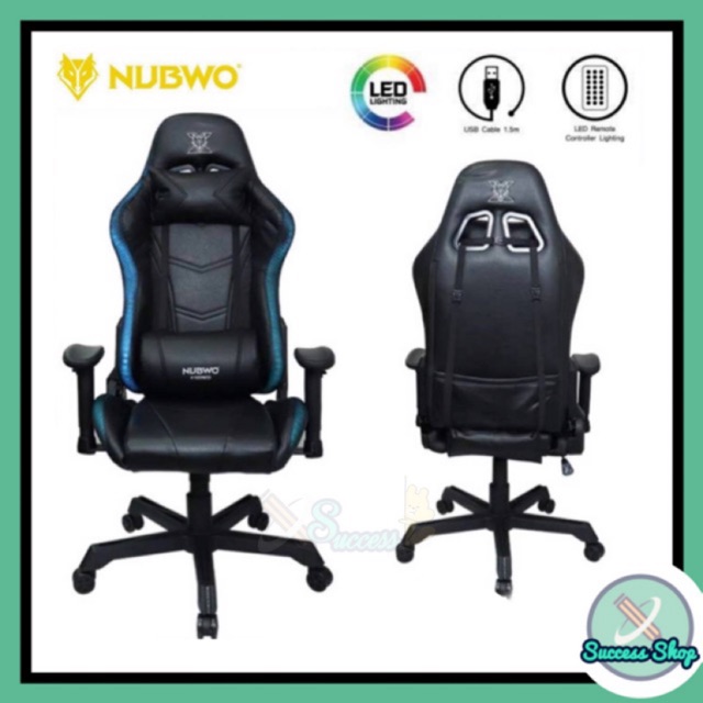 เก้าอี้เกมมิ่ง NUBWO NBCH X108 (เก้าอี้เกมมิ่งไฟ RGB)