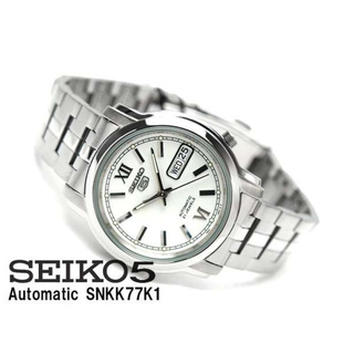 Win Watch shop นาฬิกา SEIKO 5 Automatic รุ่น SNKL51K1 นาฬิกาข้อมือผู้ชาย สายแสตนเลสรับประกันศูนย์ 1 ปีเต็ม