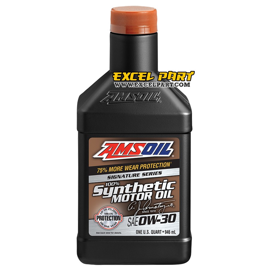 AMSOIL SAE 0W-30 Signature Series 100% Synthetic Motor Oil 1 Quart 946 mL