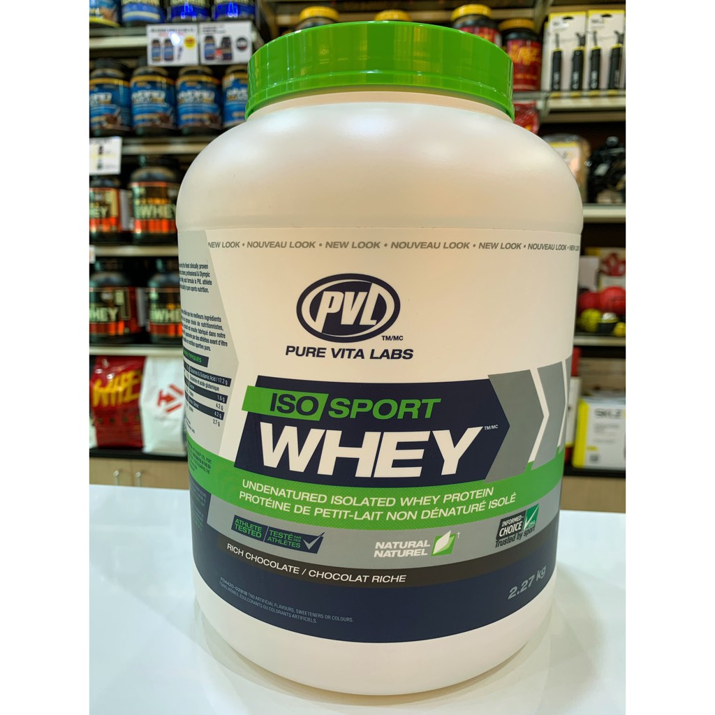 PVL Iso Sport Whey 2.27 Kg. พีวีแอล ไอโซเลตเวย์โปรตีน ขนาด5ปอนด์